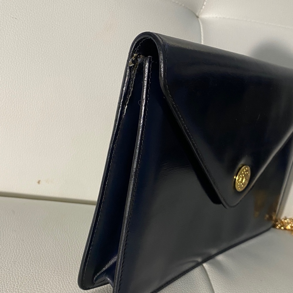 Authentic CELINE Envelope Navy Leather Clutch Bag - Picture 16 of 16